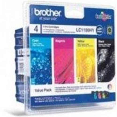 BROTHER LC-1100 originální sada inkoustů - malá kapacita + černá