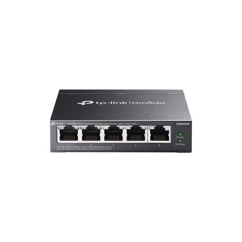 TP-LINK ES205GP Omada 5portový gigabitový Easy Managed switch se 4 porty PoE+