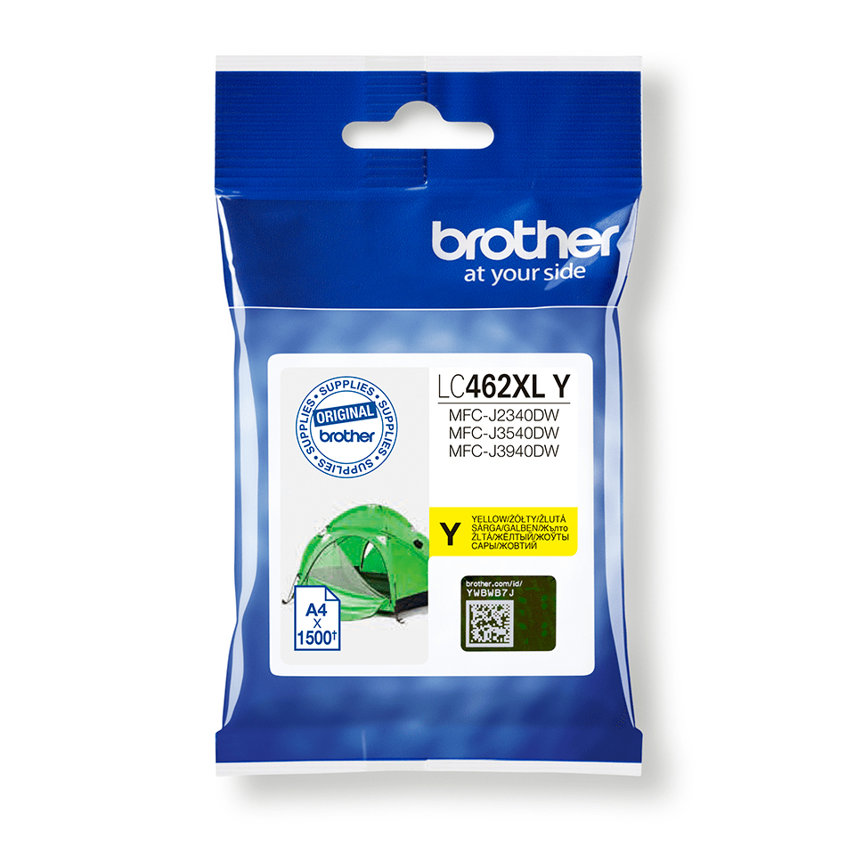 Brother LC-462XLY (inkoust yellow, 1500 str. @ 5% draft)