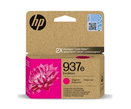 HP 4S6W7NE originální náplň purpurová č.937e magenta cca 1650 stran (magenta, pro HP OfficeJet 9120e, 9122e, 9132e, 9720e, 9730e)