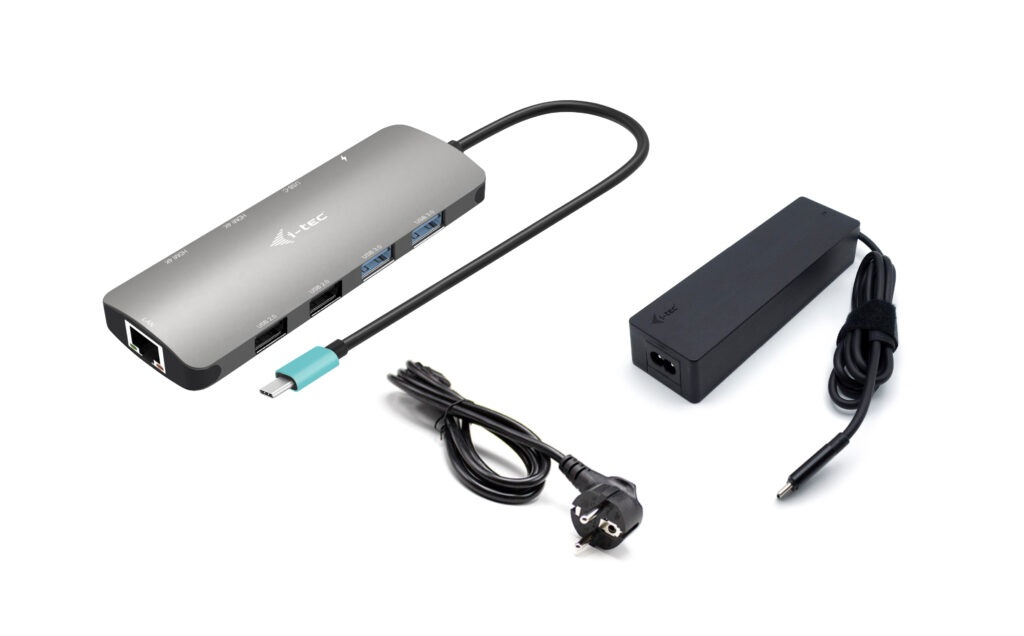 I-tec USB-C Metal Nano 2x HDMI Docking Station, PD 100W + Charger 100W (bundle)