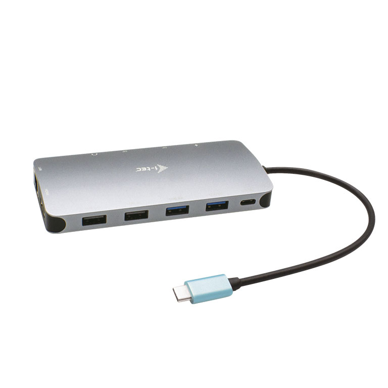 i-tec USB-C Metal Nano 3x Display Docking Station (2x DP, 1x HDMI) + Power Deliv
