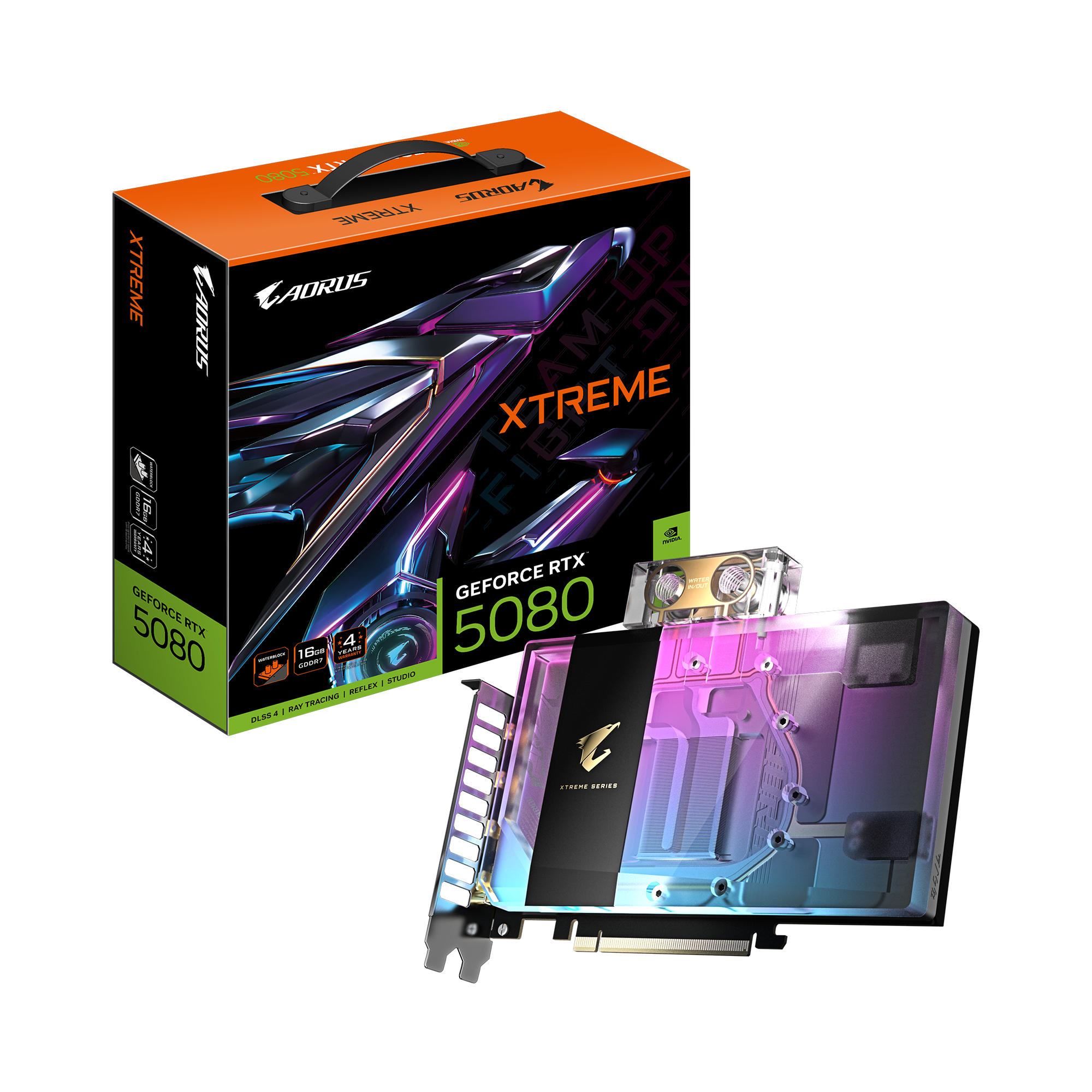 GIGABYTE AORUS RTX 5080 XTREME WATERFORCE WB 16G