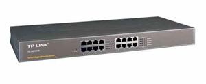 TP-LINK TL-SG1016 GBit switch, 16port 16x 10/100/1000Mbps, 16port , 19" rackmount steel case