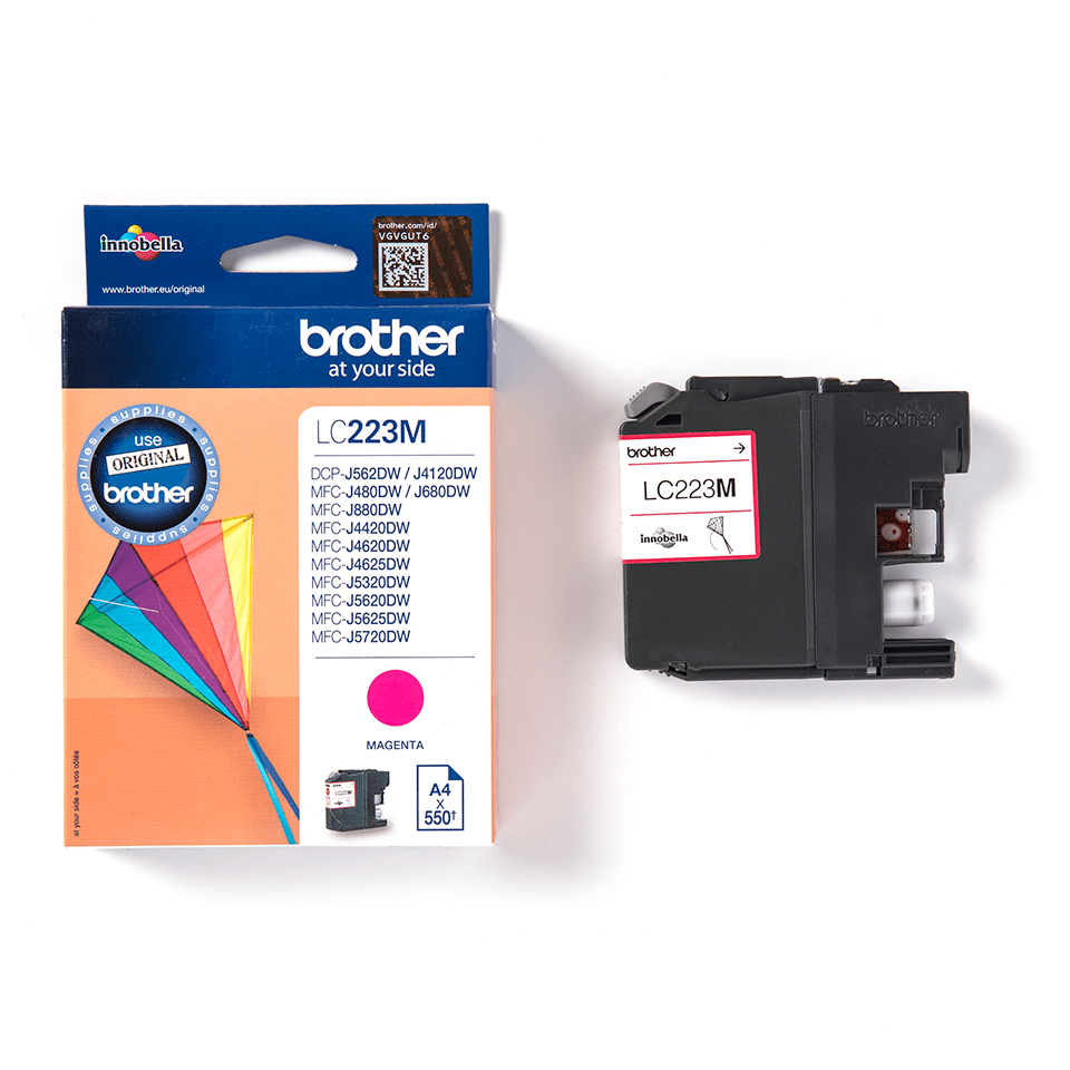 Brother LC-223M (inkoust magenta,600 str.@ 5% draft)