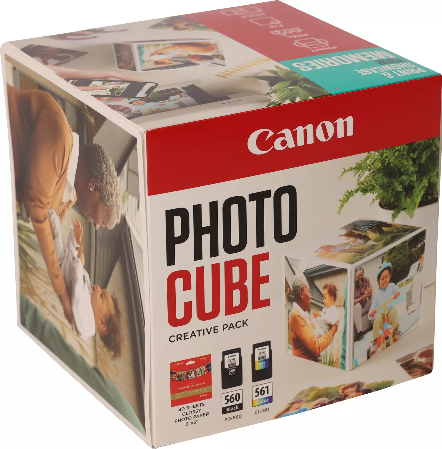 Canon CARTRIDGE PG-560/CL-561 PHOTO CUBE Creative Pack White Blue - 5x5 fotopapí