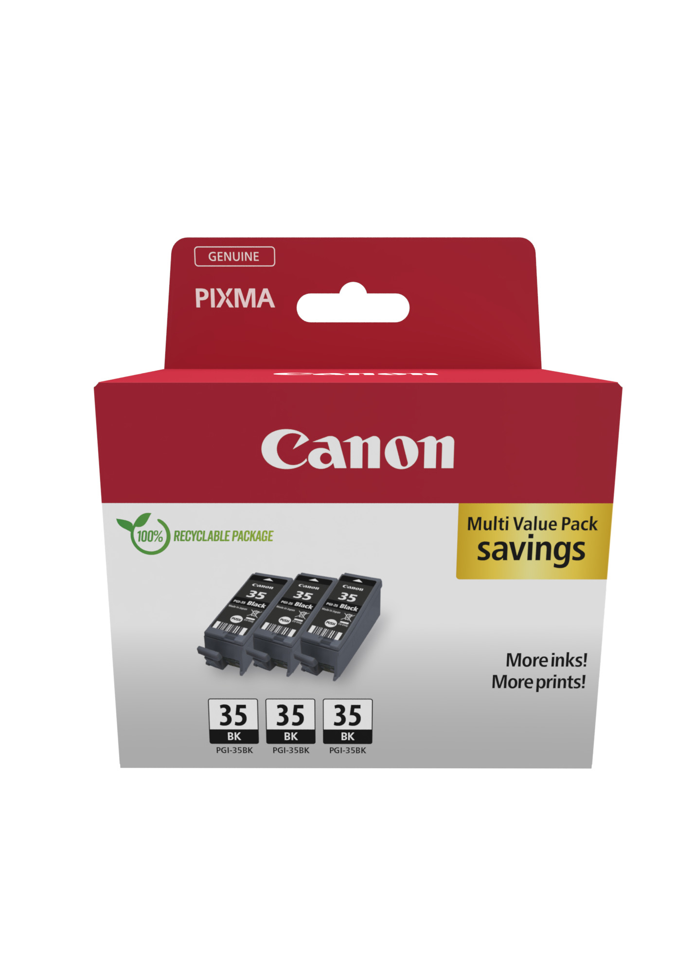 Canon cartridge PGI-35Bk Black (PGI35BK) Triple Pack / 3x Black / 3x9,3ml