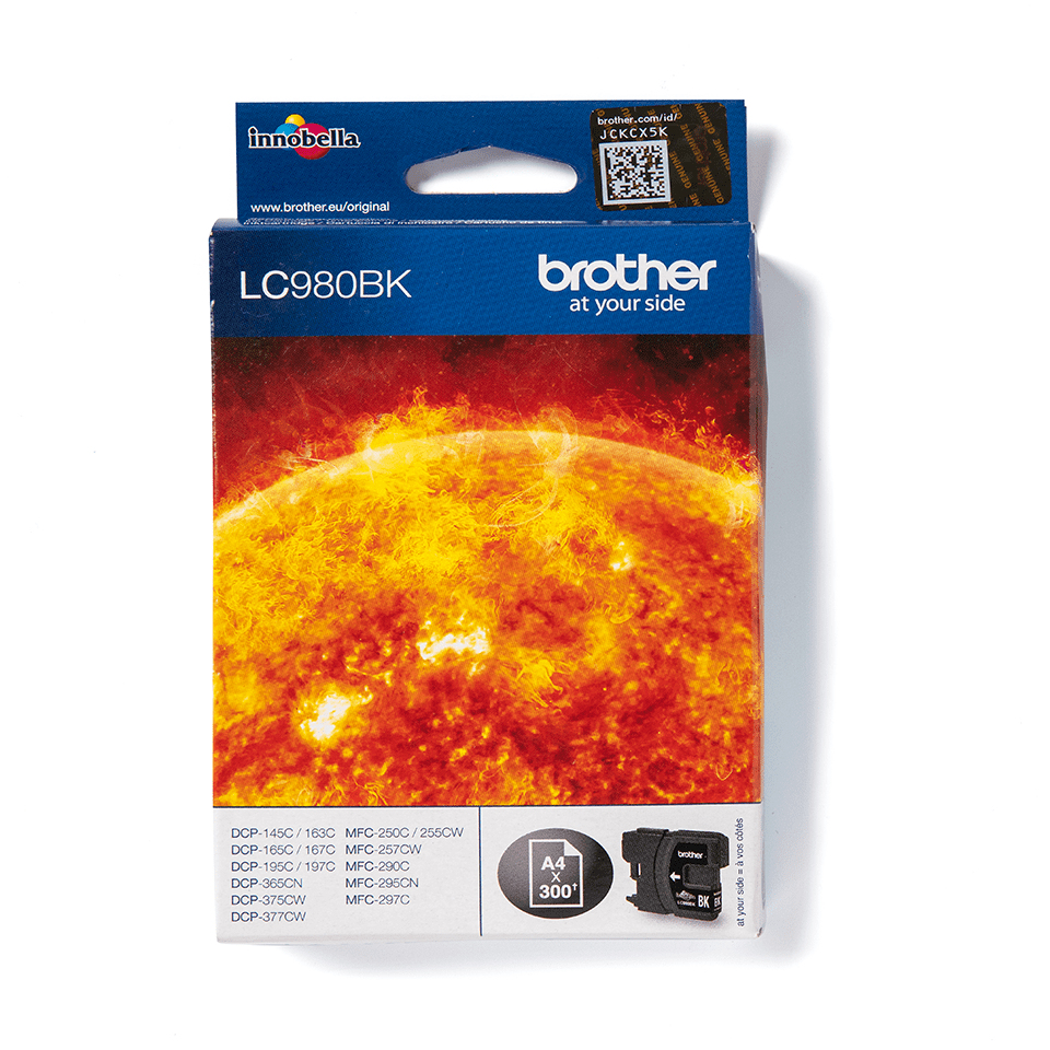 Brother LC-980BK (inkoust černý, 300 str.@ 5%, draft)