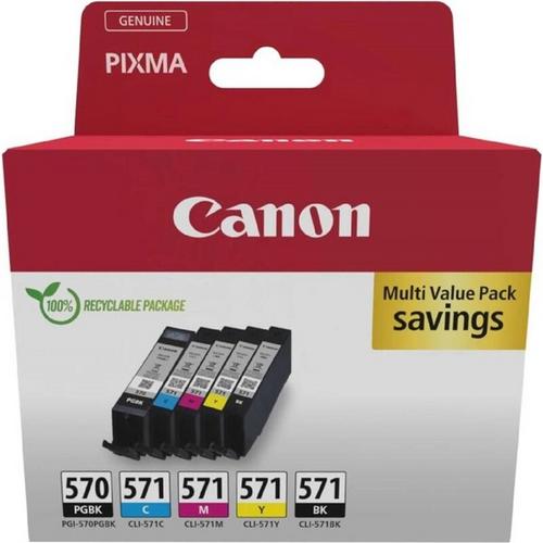 CANON PGI-570 / CLI-571 PGBK/ C/M/Y/BK originální sada náplní multi BL w/o SEC