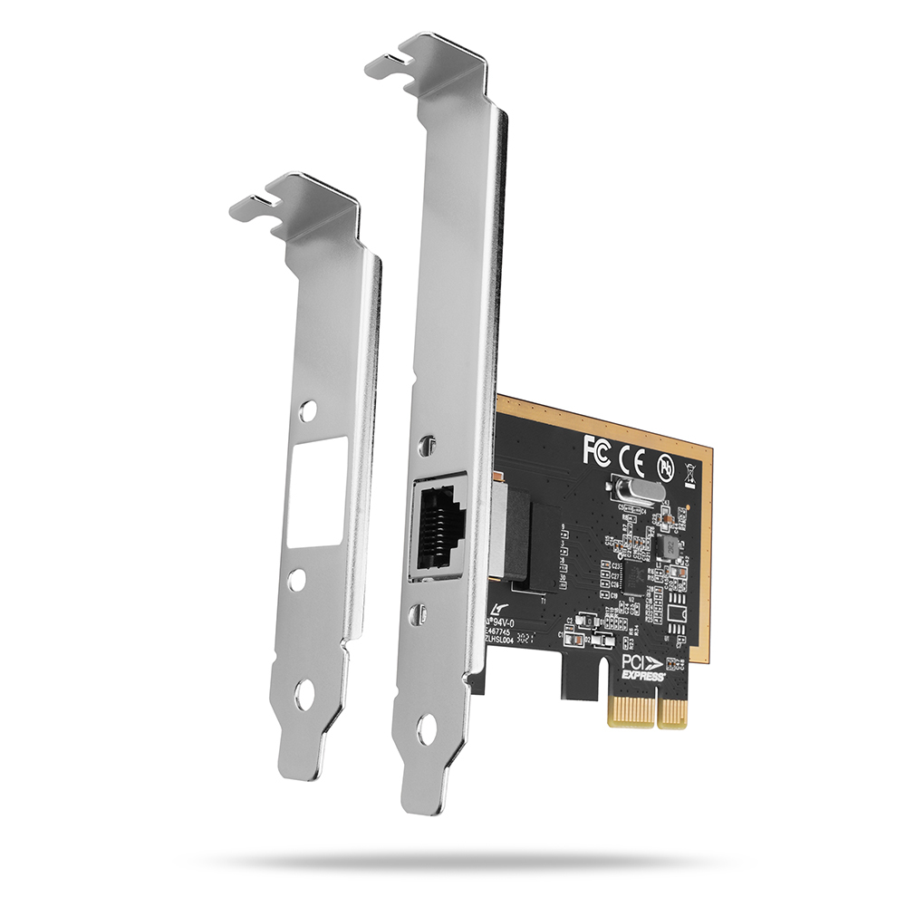 AXAGON PCEE-GRF, PCIe síťová karta - 1x Gigabit Ethernet port (RJ-45), Realtek 8