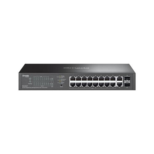 TP-LINK ES220GP Omada 20-Port Gigabit Easy Managed Switch s 16-Porty PoE+