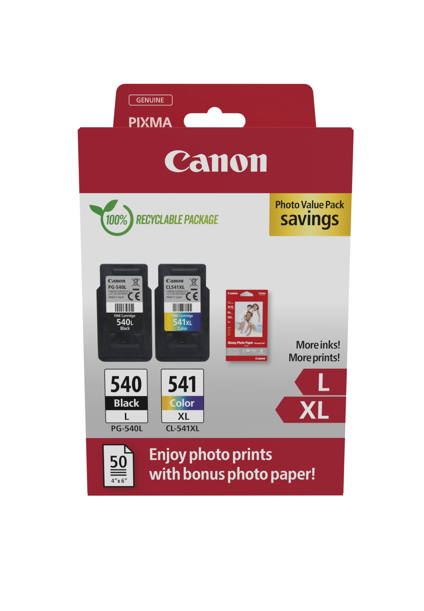 Canon cartridge PG-540L/CL-541XL PHOTO VALUE/Multipack