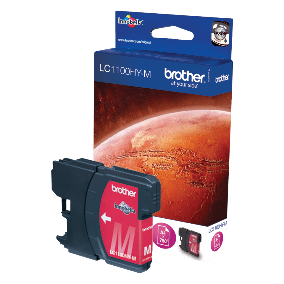 Brother LC-1100HY-M (ink. purpurový, 750 str. @ 5%)