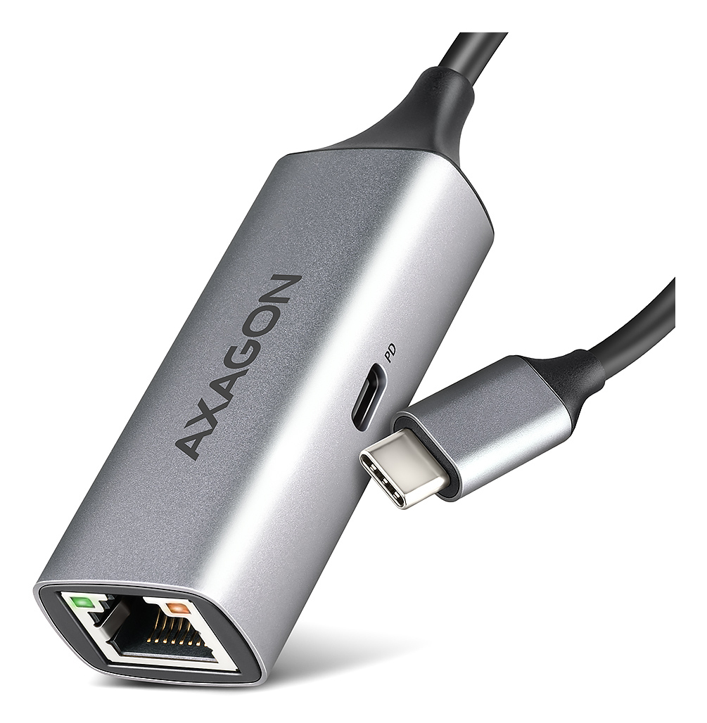 AXAGON ADE-TXPD, USB-C 3.2 Gen 1 - Gigabit Ethernet síťová karta, Asix AX88179,
