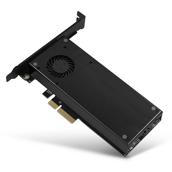 AXAGON PCEM2-DC, PCIe x4 - M.2 NVMe M-key + SATA B-key slot adaptér, chladič, vč