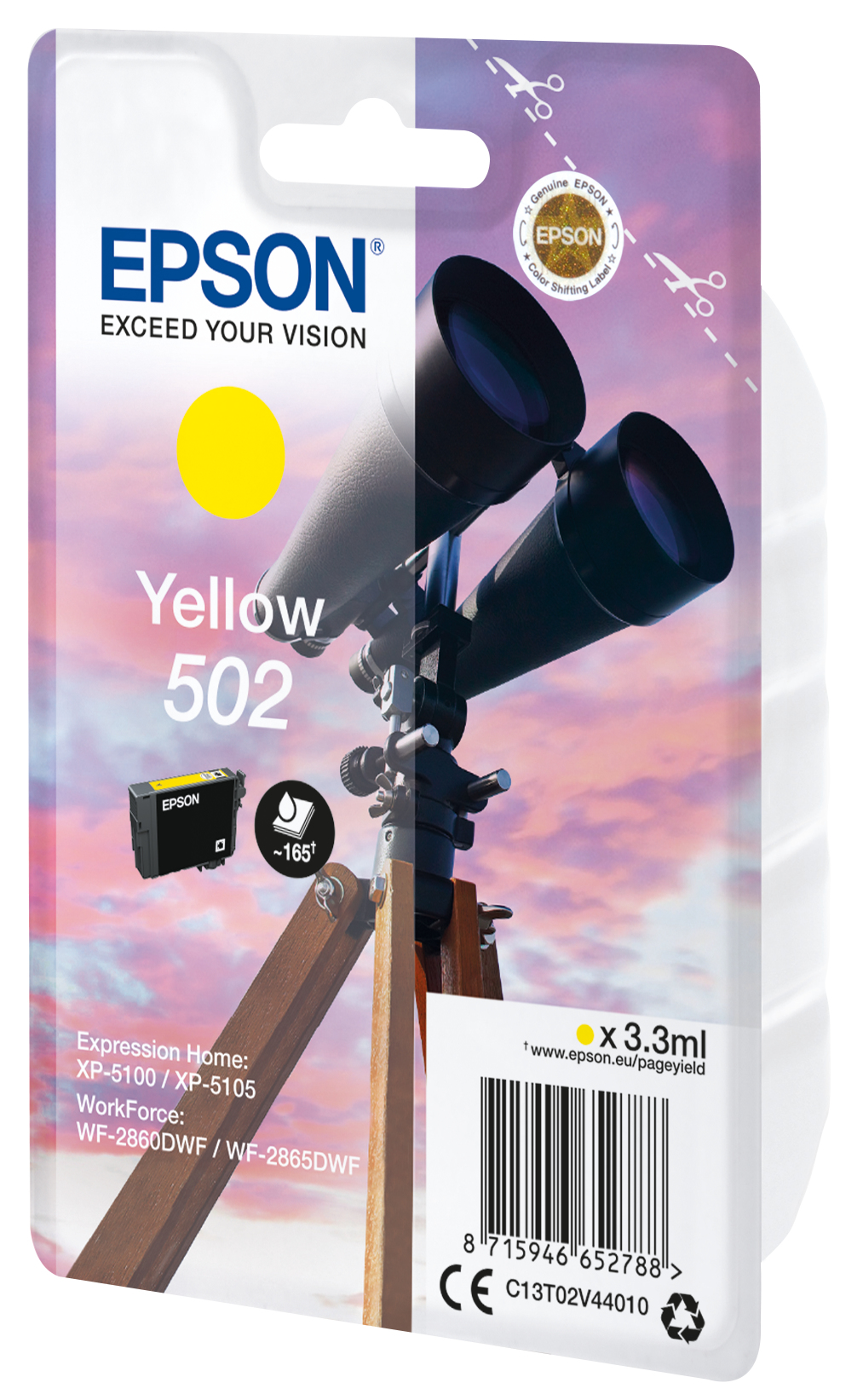 EPSON cartridge T02V4 yellow (dalekohled)