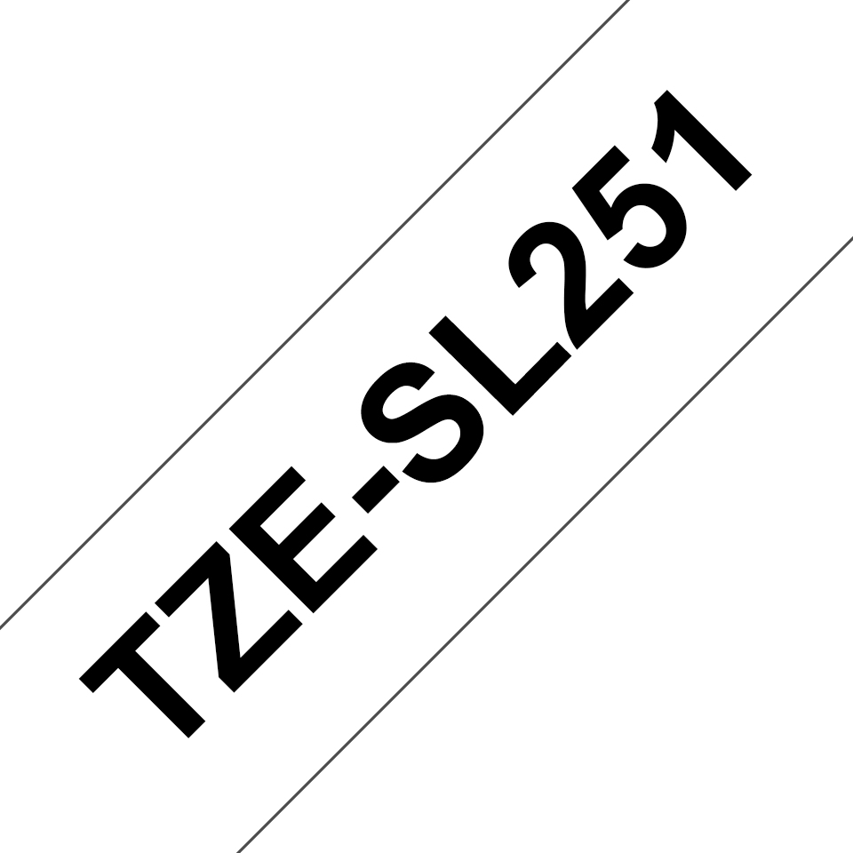 Brother - TZE-SL251, bílá / černá (24mm, samolaminovací), délka 8m