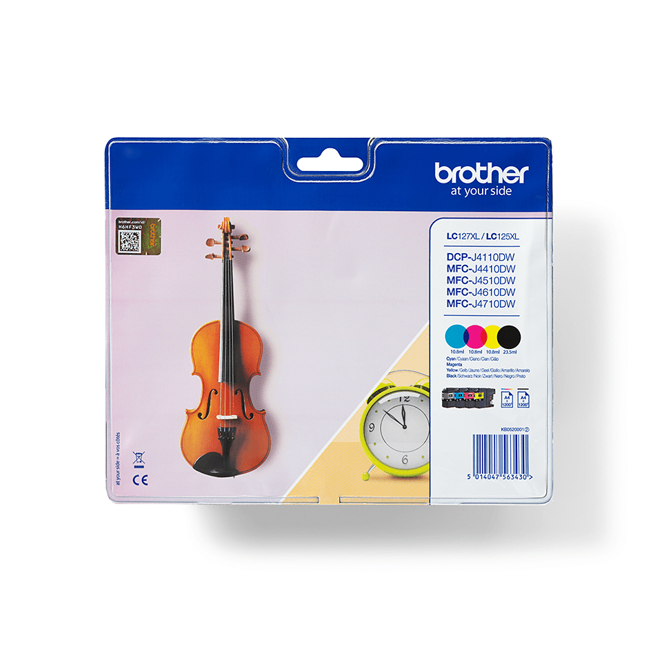 Brother LC-127XLVALBP (inkoust multipack - černá + tři barvy)