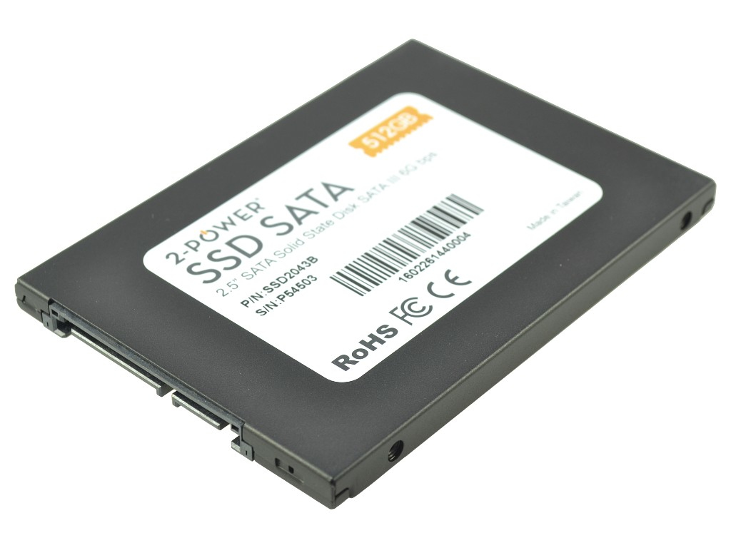 2-Power SSD 512GB 2.5" SATA III 6Gbps 7mm (Read 500MB/s, Write500MB/s) 3 YEARS