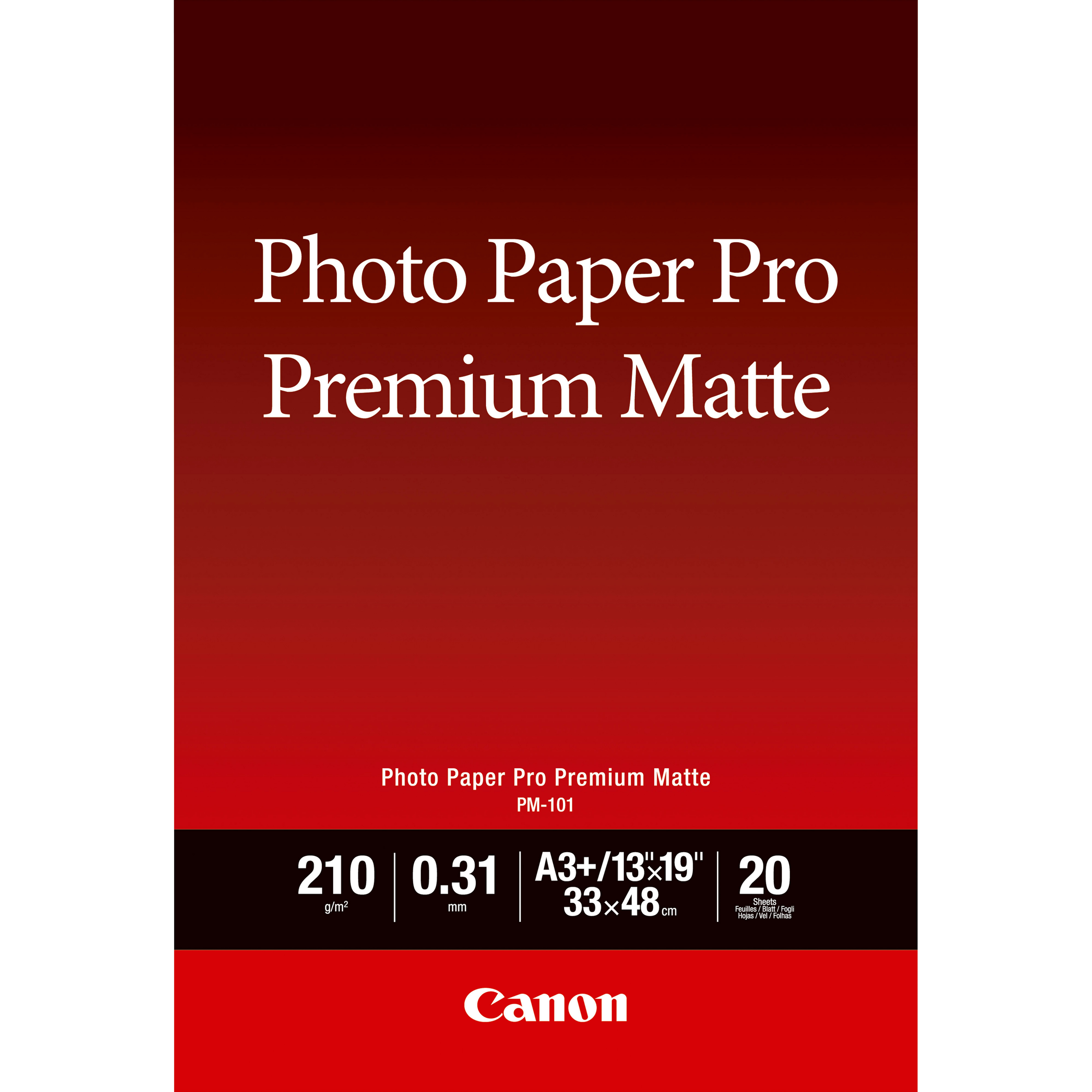 Canon fotopapír PM-101 A3+ Premium Matte 210 g/m2 20 listů