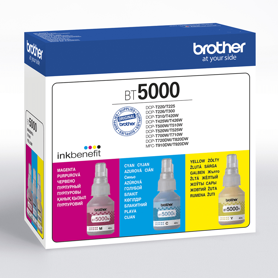 BT-5000CLVAL (inkoust multipack cyan / magenta / yellow, 5 000 str.@ 5% draft)