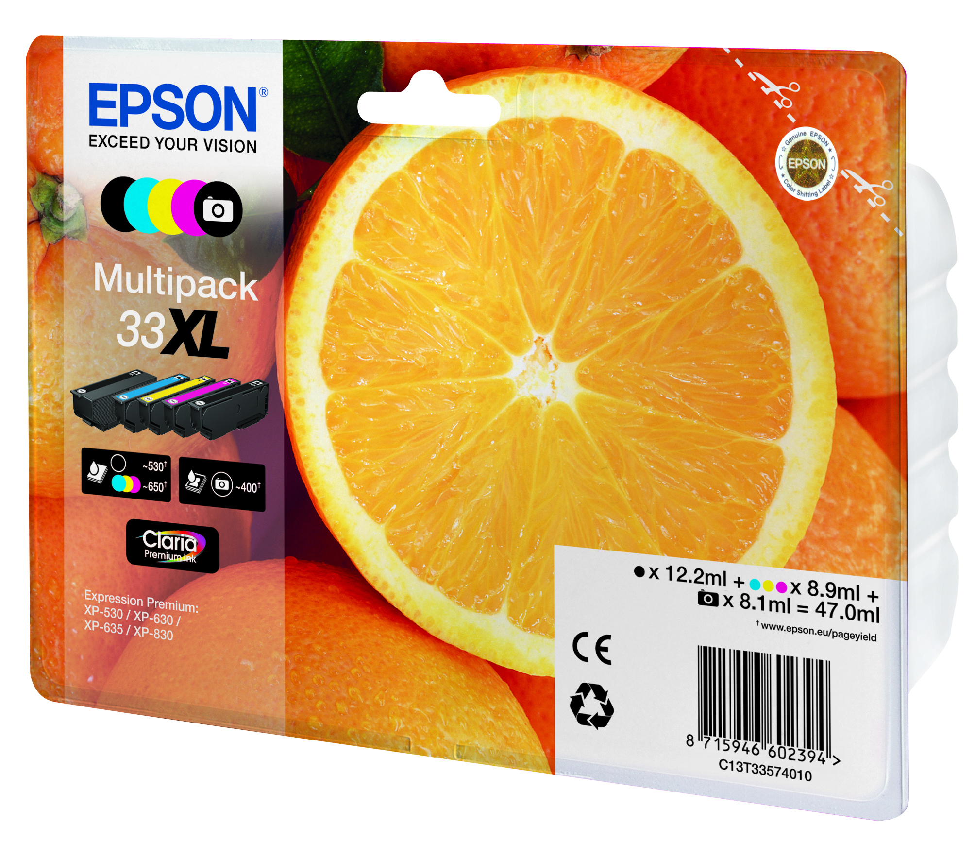 EPSON cartridge T3357 multipack XL (pomeranč)