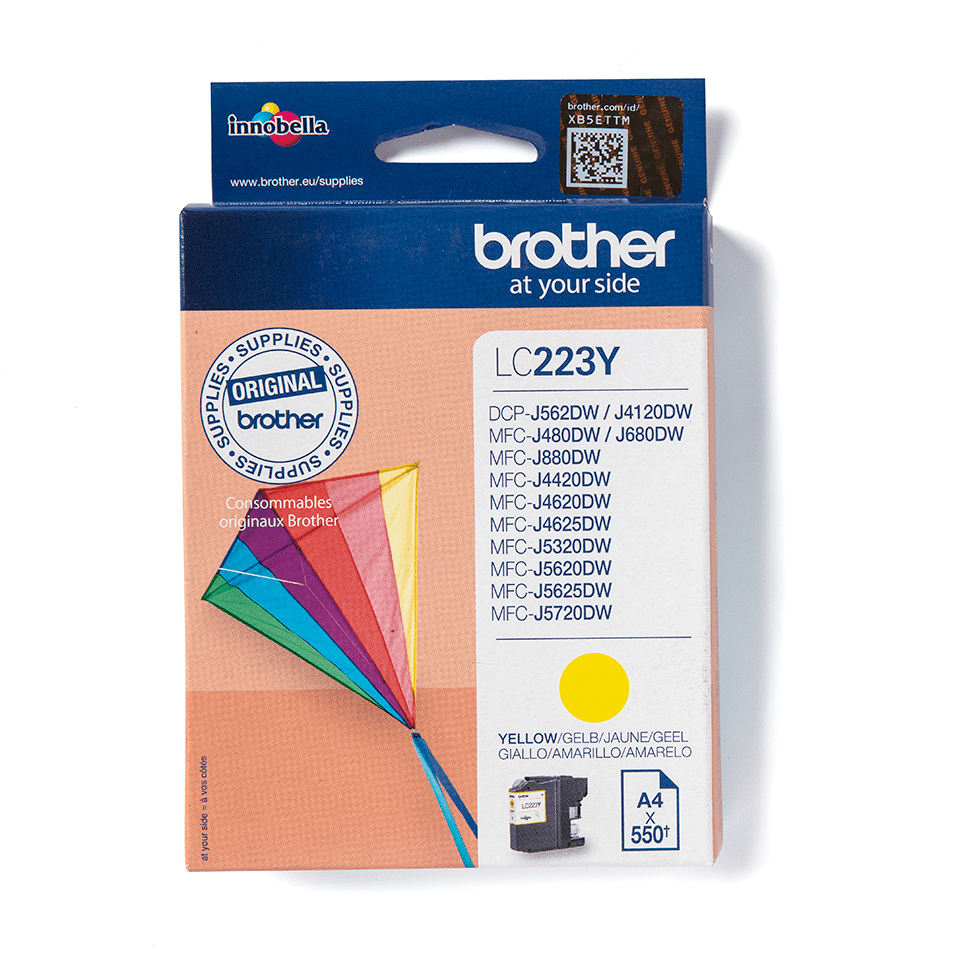 Brother LC-223Y (inkoust yellow,600 str.@ 5% draft)
