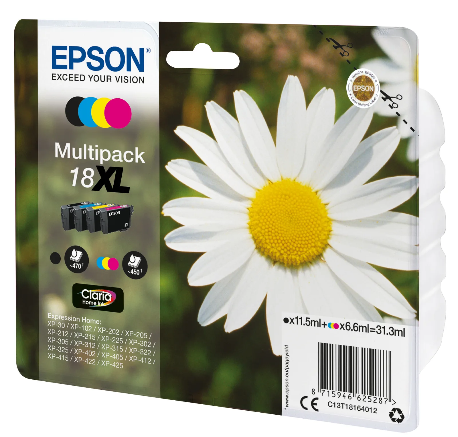 Epson T1816 – černá, azurová, purpurová, žlutá