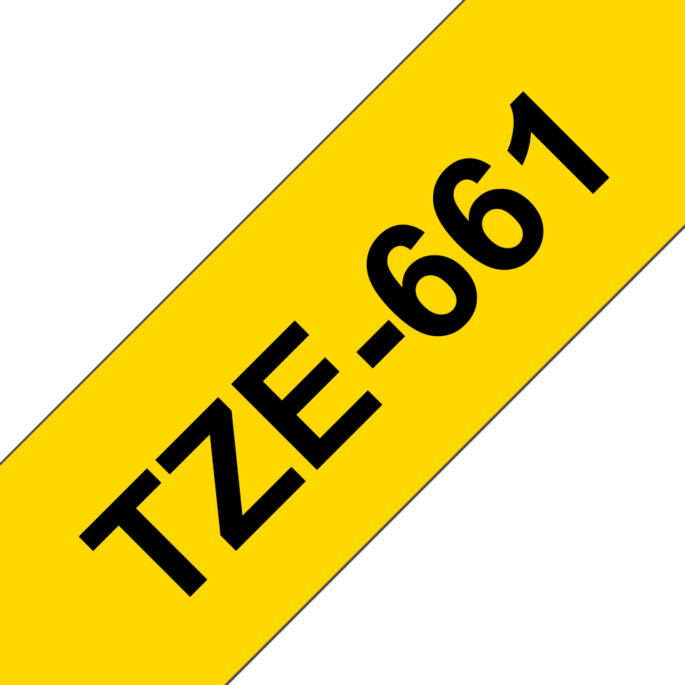 Brother - TZe-661, žlutá / černá - (36mm, lamin.)