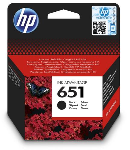 HP C2P10AE originální náplň černá č.651 černá 600 stran (pro HP Deskjet 5575, 5645, OfficeJet 202, 252