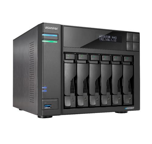ASUSTOR LOCKERSTOR 6 Gen2 (AS6706T) datové úložiště NAS (pro 6x HDD, Celeron, 4GB DDR4, NAS)