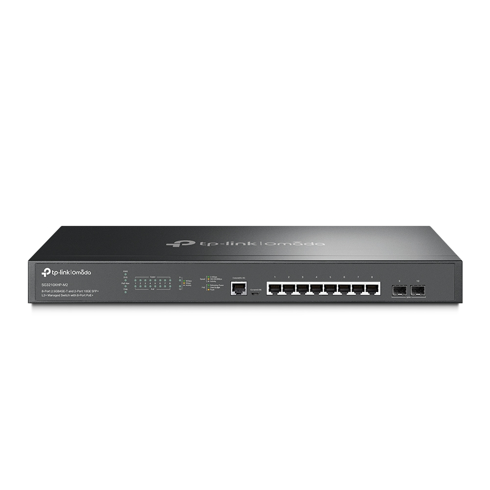 TP-Link TL-SG3210XHP-M2 JetStream 8-Port 2.5GBASE-T and 2-Port 10GE SFP+ L2+ Man