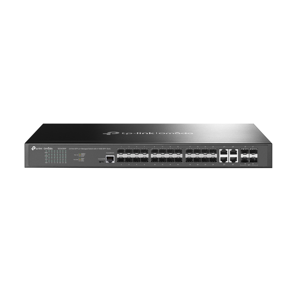 TP-Link SG3428XF Omada 24-Port SFP L2+ Managed Switch with 4 10GE SFP+ Slots