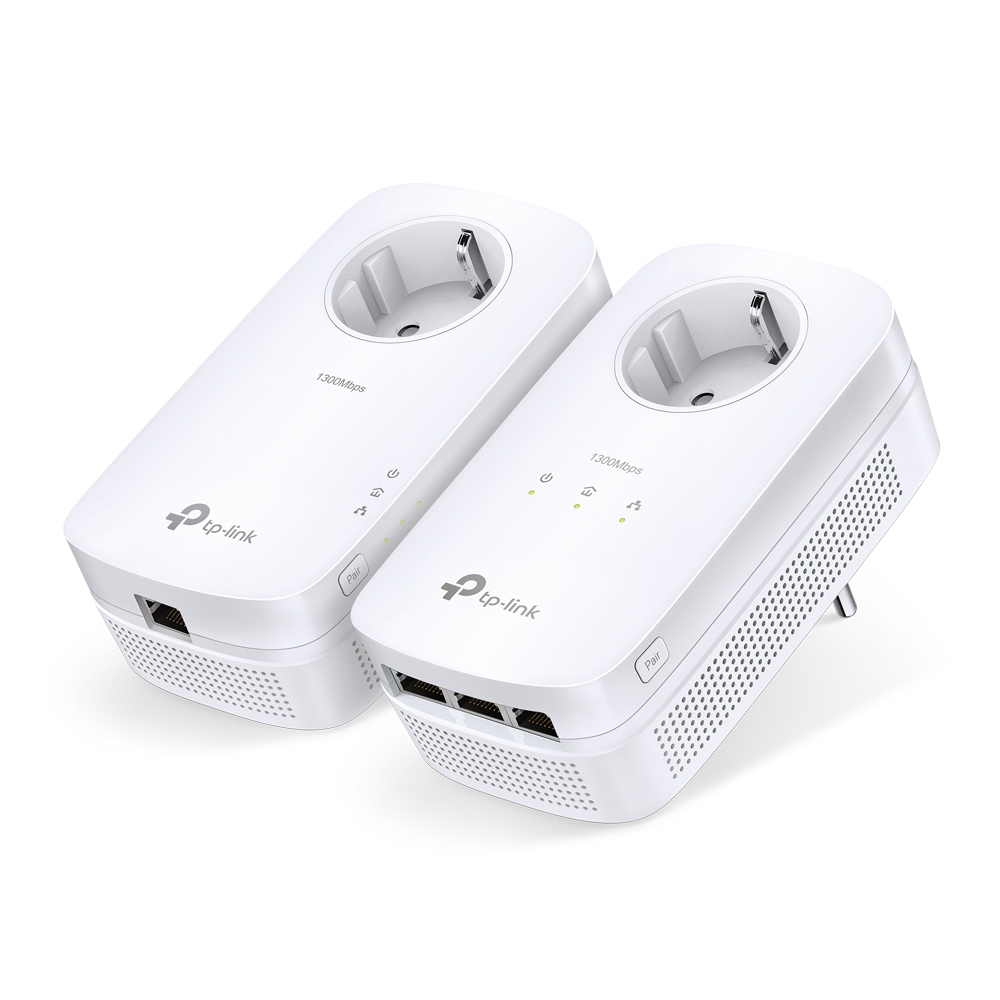 TP-Link TL-PA8030P - AV1300 Powerline Starter Kit průchozí zásuvka 3xGLAN