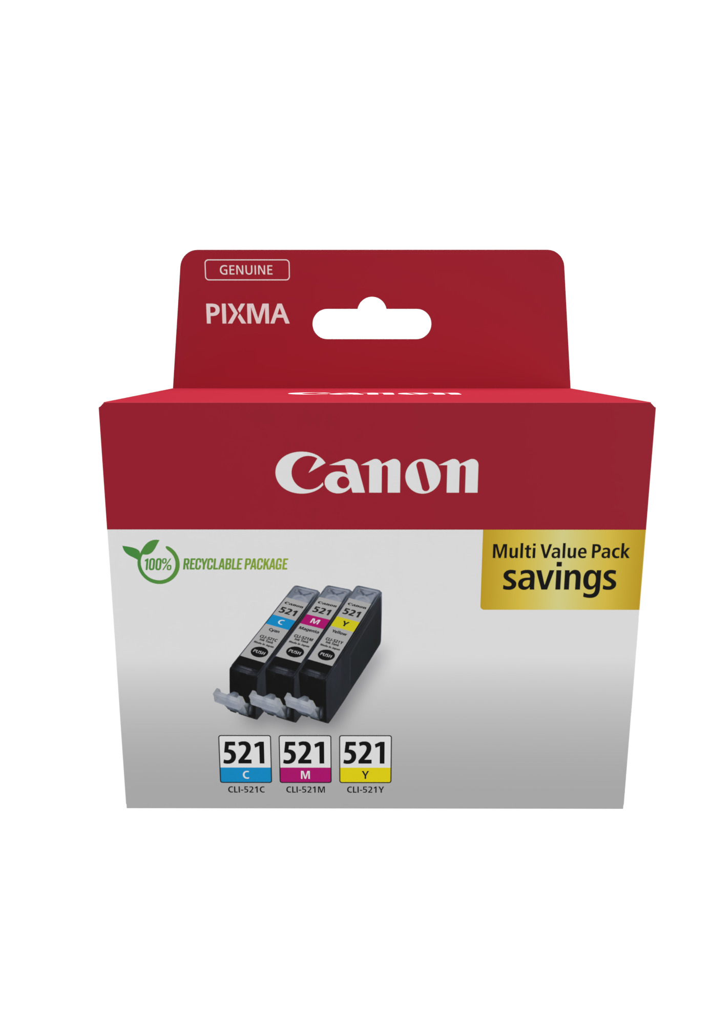 Canon cartridge CLI-521 C/M/Y/MultiPack / 3x9ml