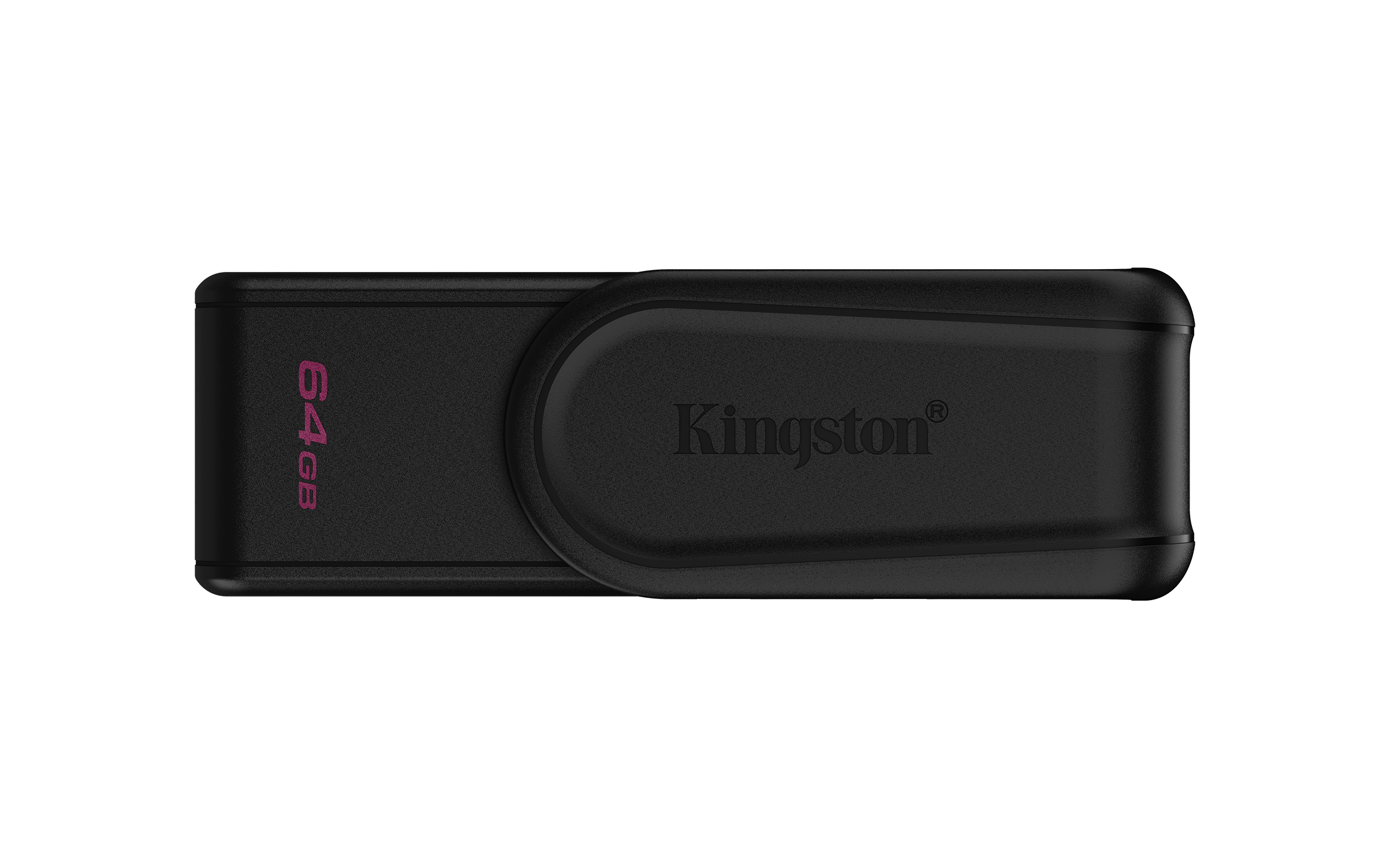 KINGSTON 64GB Portable USB 3.2 Gen 1 DataTraveler Exodia S (Black/Black)
