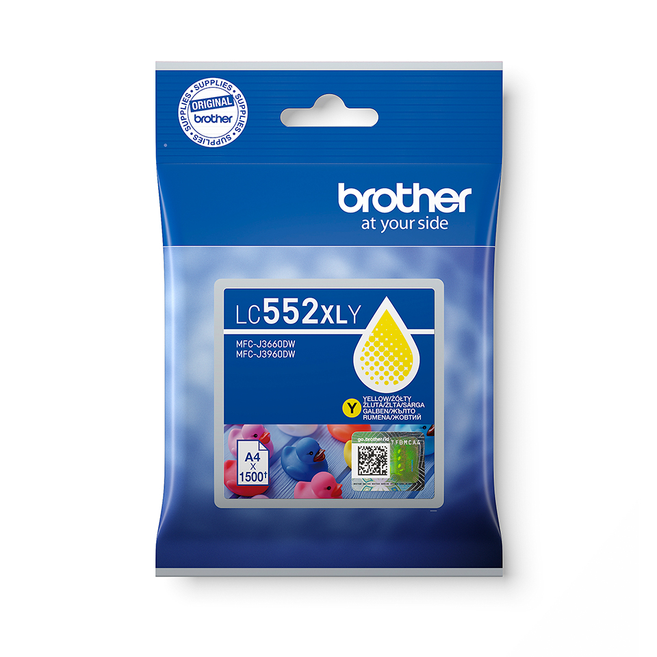 Brother LC552XLY (inkoust yellow, 1500 str.)