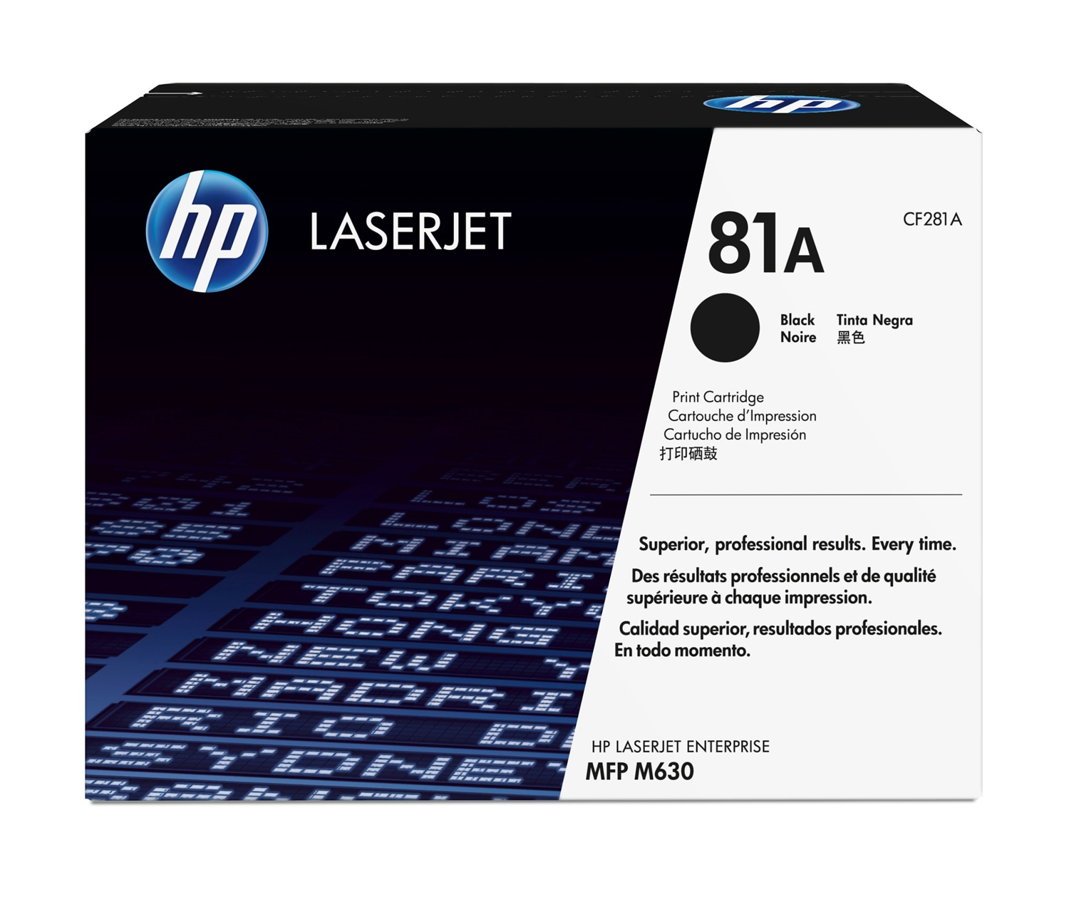 HP CF281A černý toner č.81A malý cca 10500str. (pro LJ M604, M605, M606, M630, black)