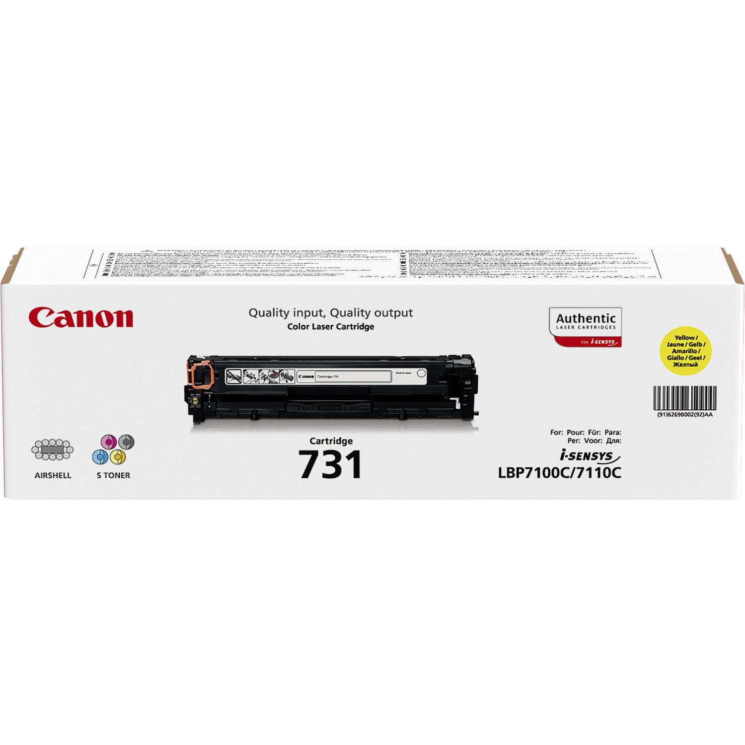 Canon toner CRG-731/Yellow/1500str.
