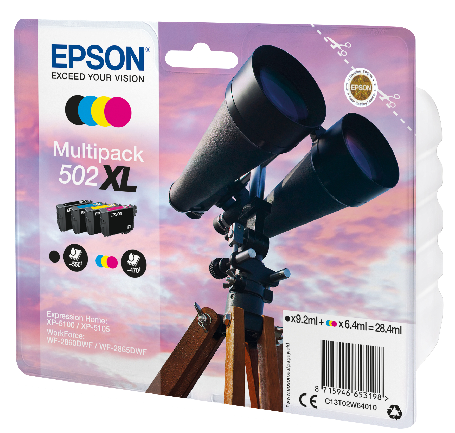 EPSON cartridge T02W6 multipack XL (dalekohled)
