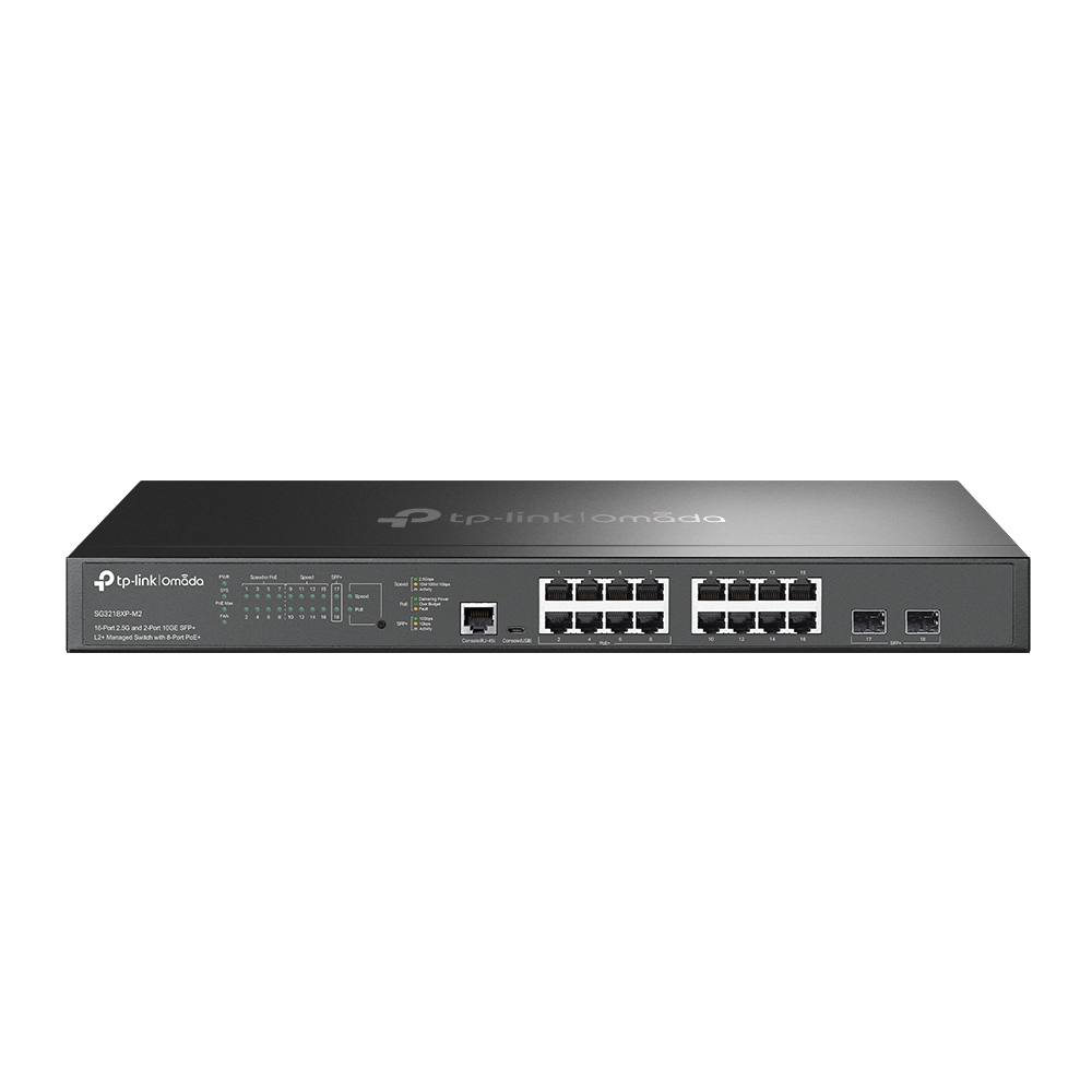 TP-Link SG3218XP-M2 Switch 8x 2,5GLan/PoE, 8x 2,5GLan, 2x 10GSFP+, 240W, Omada S