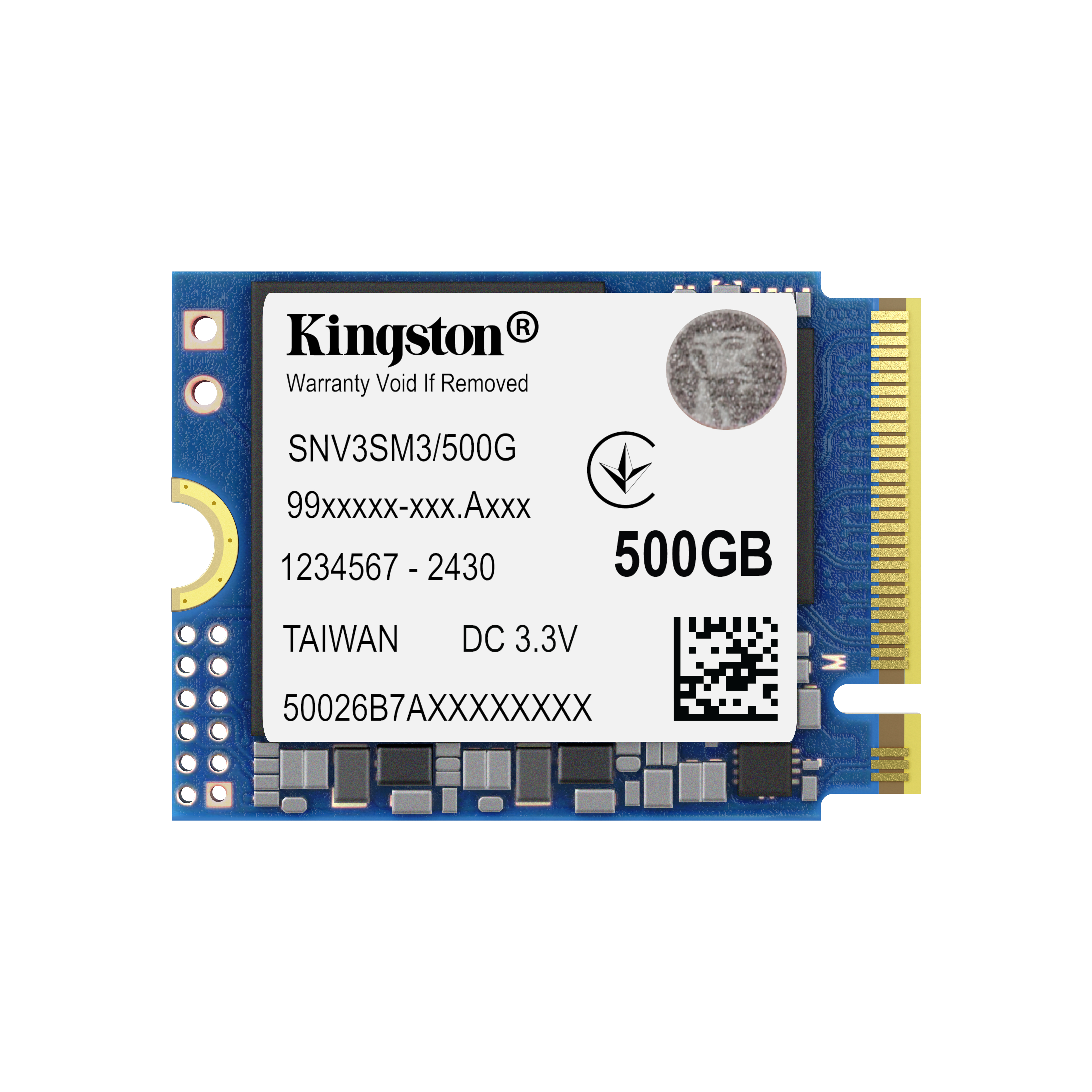 Kingston Flash SSD 500G NV3 M.2 2230 PCIe 4.0 NVMe SSD