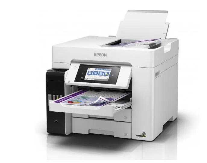 Epson EcoTank Pro L6580 – dotykový displej, automatický podavač dokumentů a dva přední zásobníky papíru