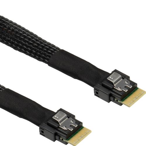 INTER-TECH kabel SFF-8654 4i Slim SAS na Slim SAS, 0,7 m