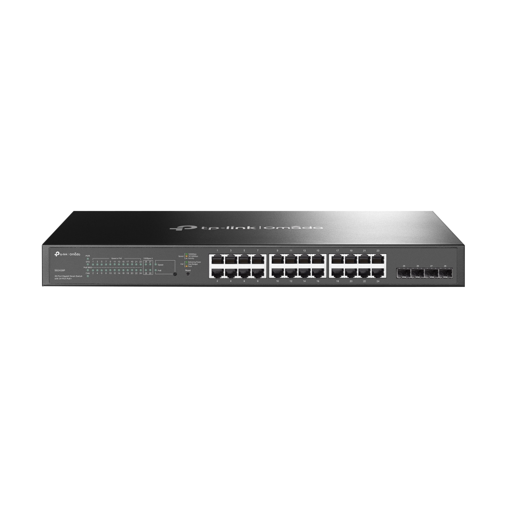 TP-Link SG2428P Omada 28-Port Gigabit Smart Switch with 24-Port PoE+ Budget: 250