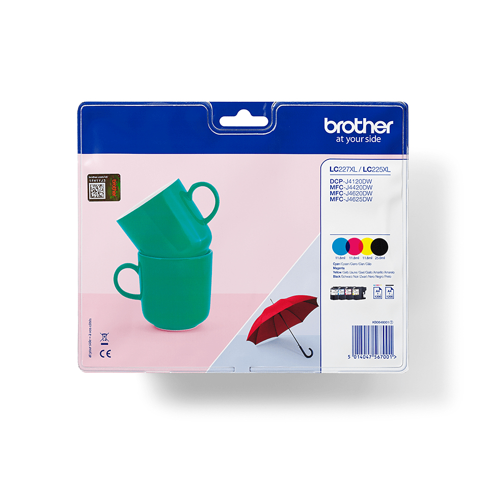 Brother LC-227VALBP (inkoust multipack - černá + tři barvy)