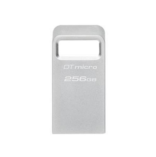 KINGSTON DataTraveler Micro 256GB kovový USB3.2 flash drive (stříbrný)