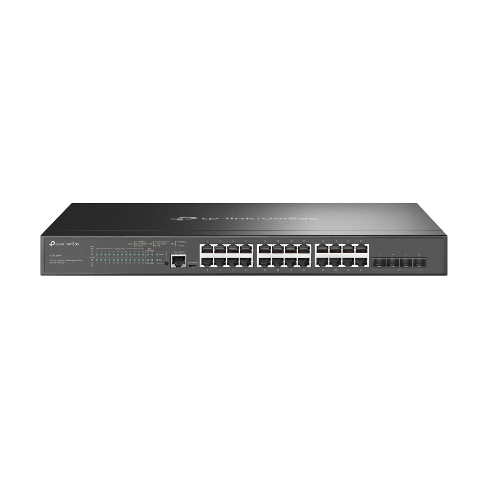 TP-Link TL-SG3428MP JetStream Switch L2 24xGLAN 4xSFP PoE+ 384W, OMADA SDN