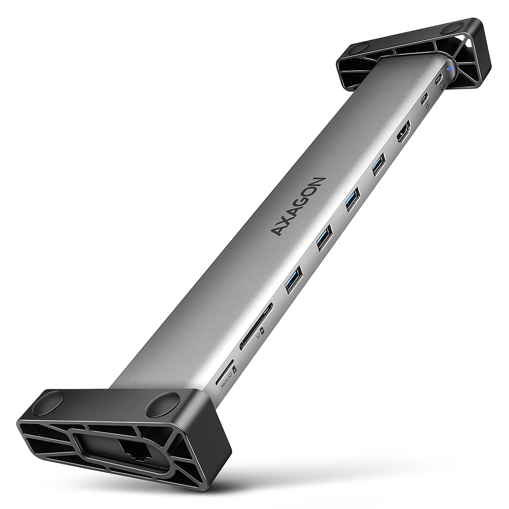AXAGON HMC-10HLS, USB 5Gbps hub, 4x USB-A, USB-C, HDMI 4k/60Hz, PD 100W, kabel U