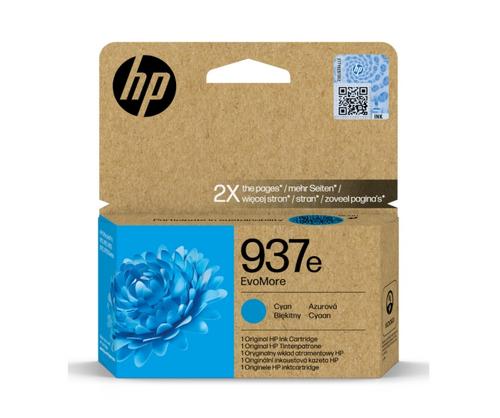 HP 4S6W6NE originální náplň azurová č.937e cyan cca 1650 stran (cyan, pro HP OfficeJet 9120e, 9122e, 9132e, 9720e, 9730e)
